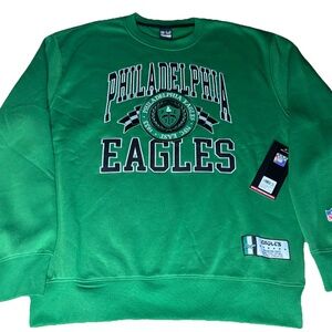 NWT Philadelphia Eagles Throwback Kelly Green Sweatshirt